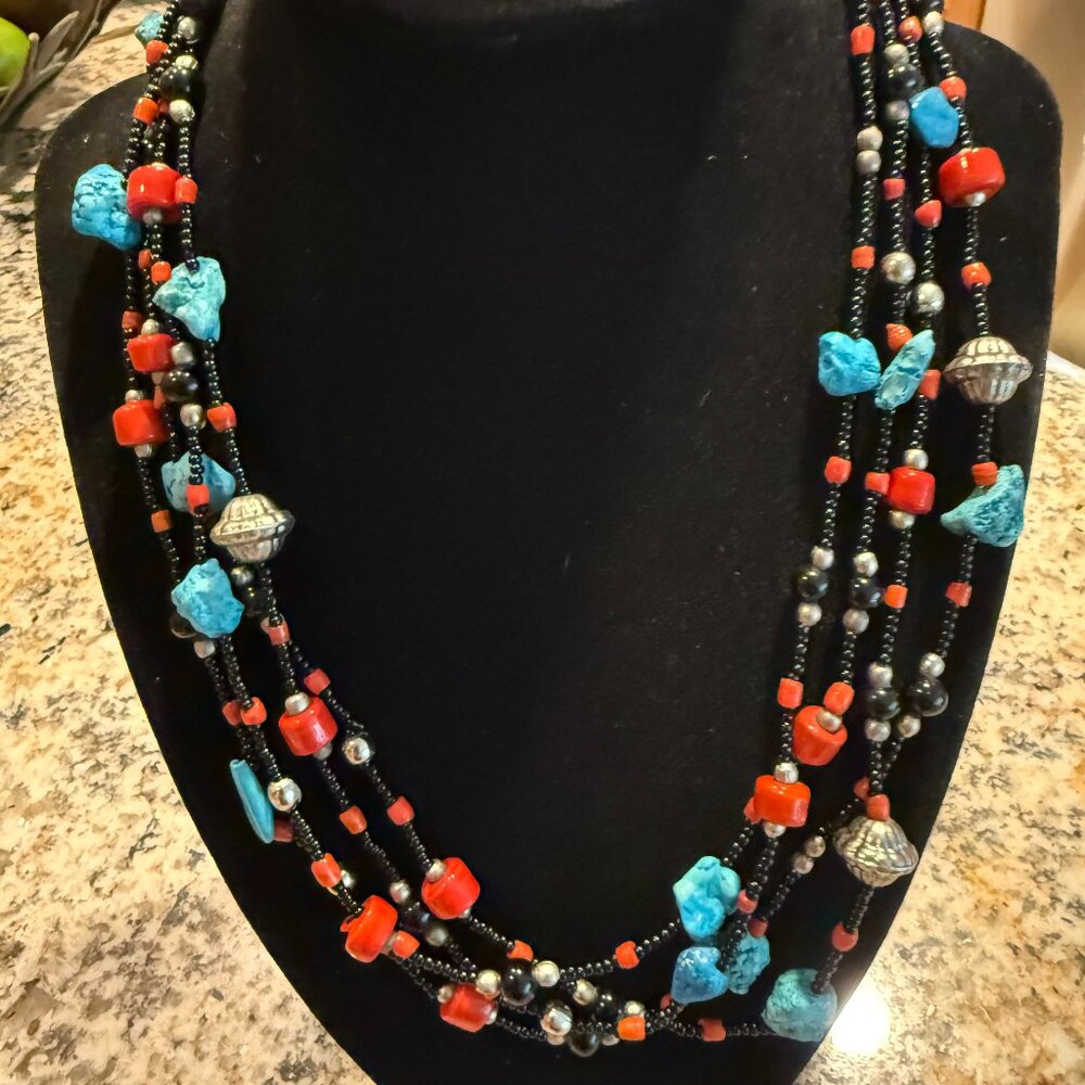 Southwestern style turquoise necklace
